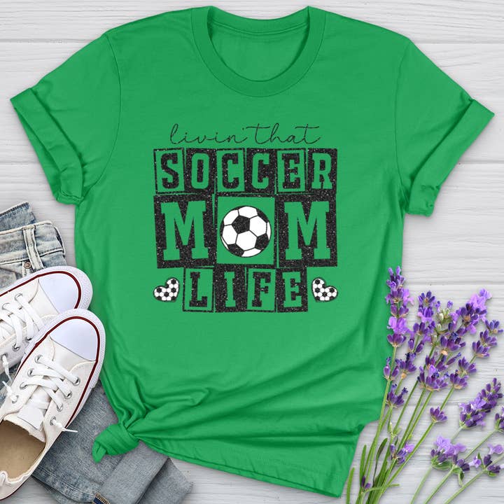 Livin That Soccer Mom Life Softstyle Tee for wholesale by Christian Lifestyle Collections