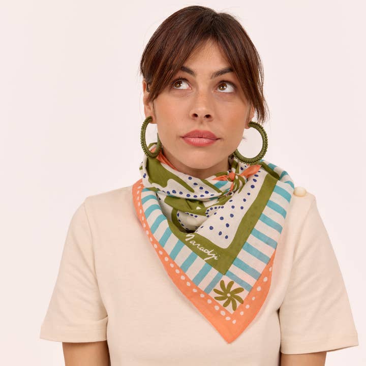 Maradji – Engroshandel Hoops – Chiara øreringe i raffia og perler4