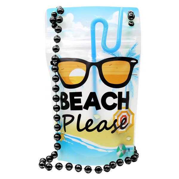 NeckSip – Großhandel Strandzubehör – Strand Please — tragbare Getränkebeutel (12 oz | 2 Stück)
