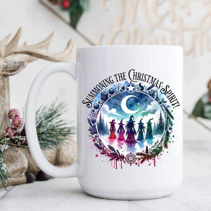 Summoning The Christmas Spirit | Holiday Mug for wholesale by AromaSarapy