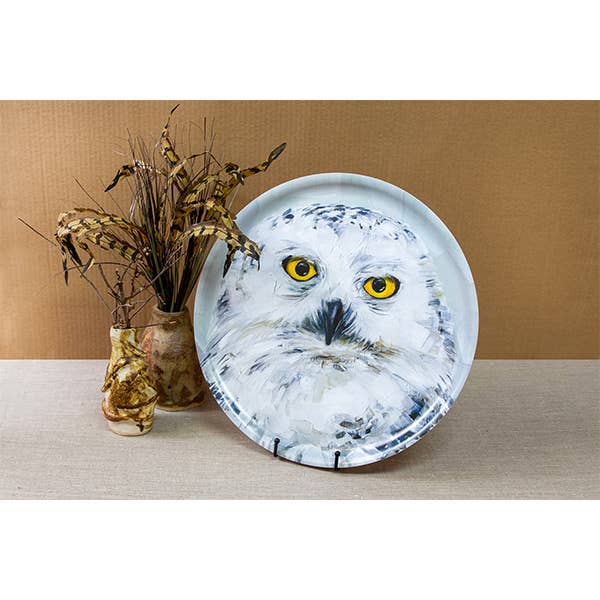 Trays4Us - Wholesale Serving Tray - Seersucker | Decorative XL Round 16"