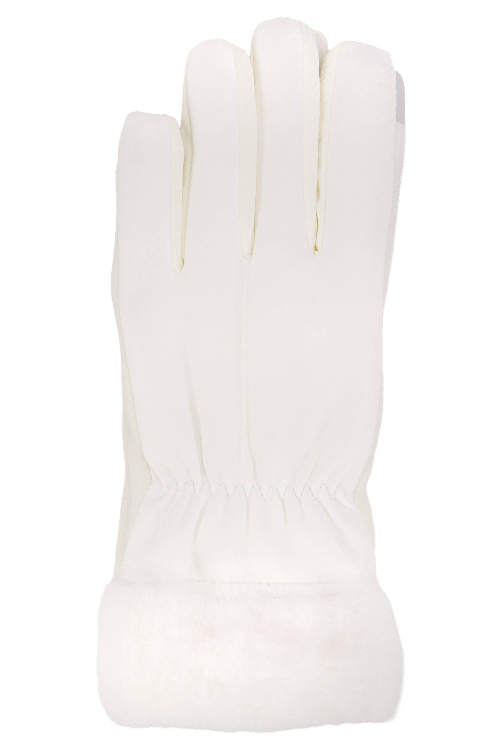 ASSORTED Snowflake Beaded Palm Faux Fur Cuffed Gloves for wholesale on Faire7