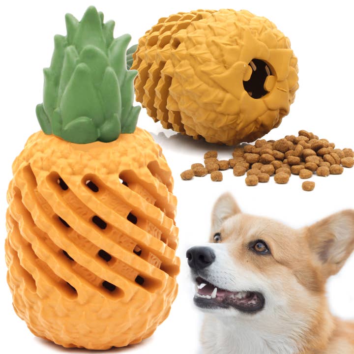 Youngever Pineapple Dog Treat Toys for Pet Teeth Cleaning- L for wholesale by Youngever