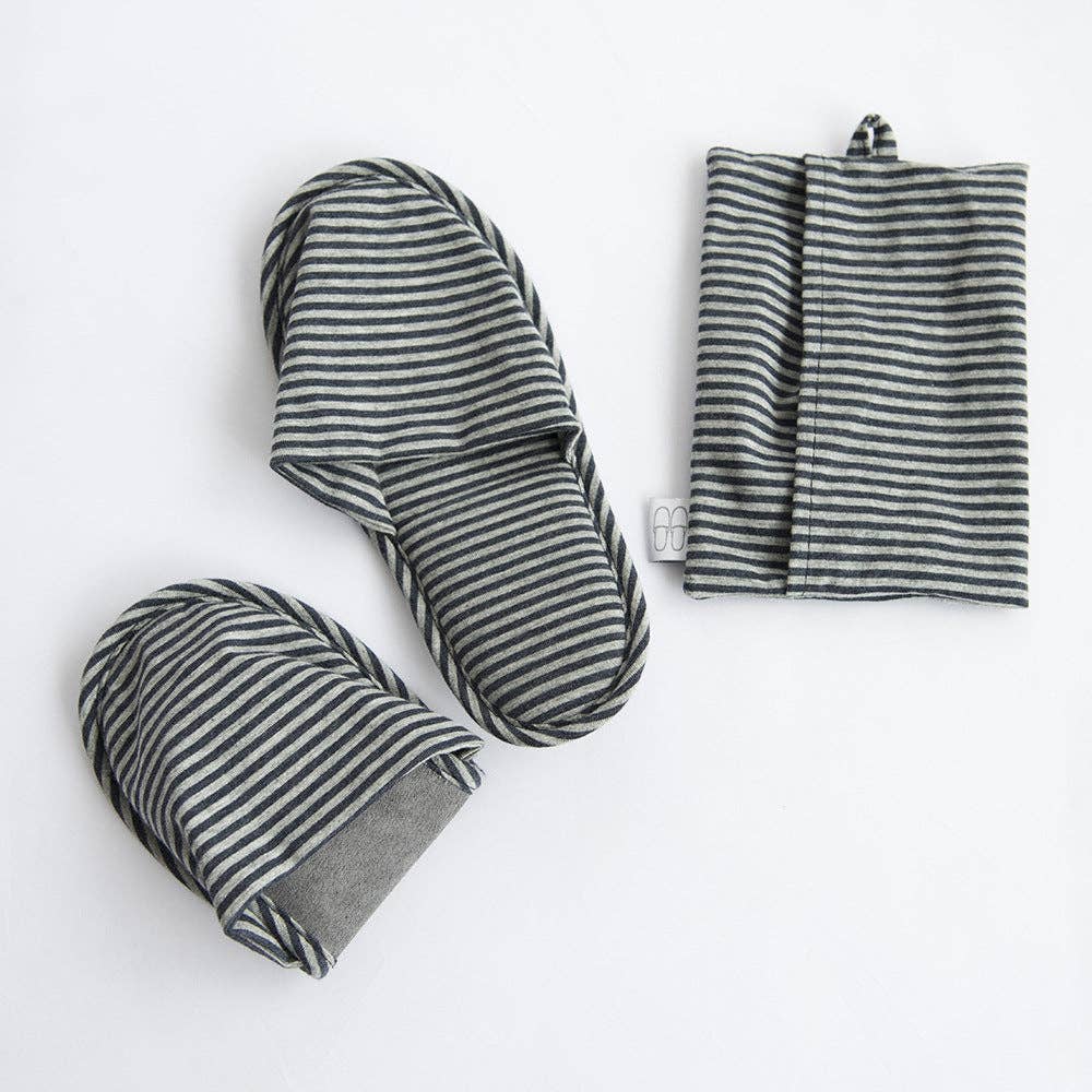 Funkyrel® Atzbranding Limited - Wholesale Slippers - Women's - Slipeer - Portable Stripe Slippers with A Pouch1
