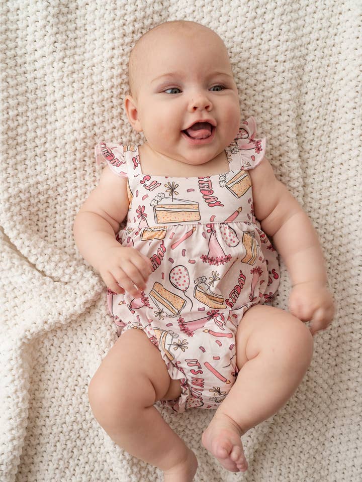 Birthday Bubble Romper for wholesale by House of Henry