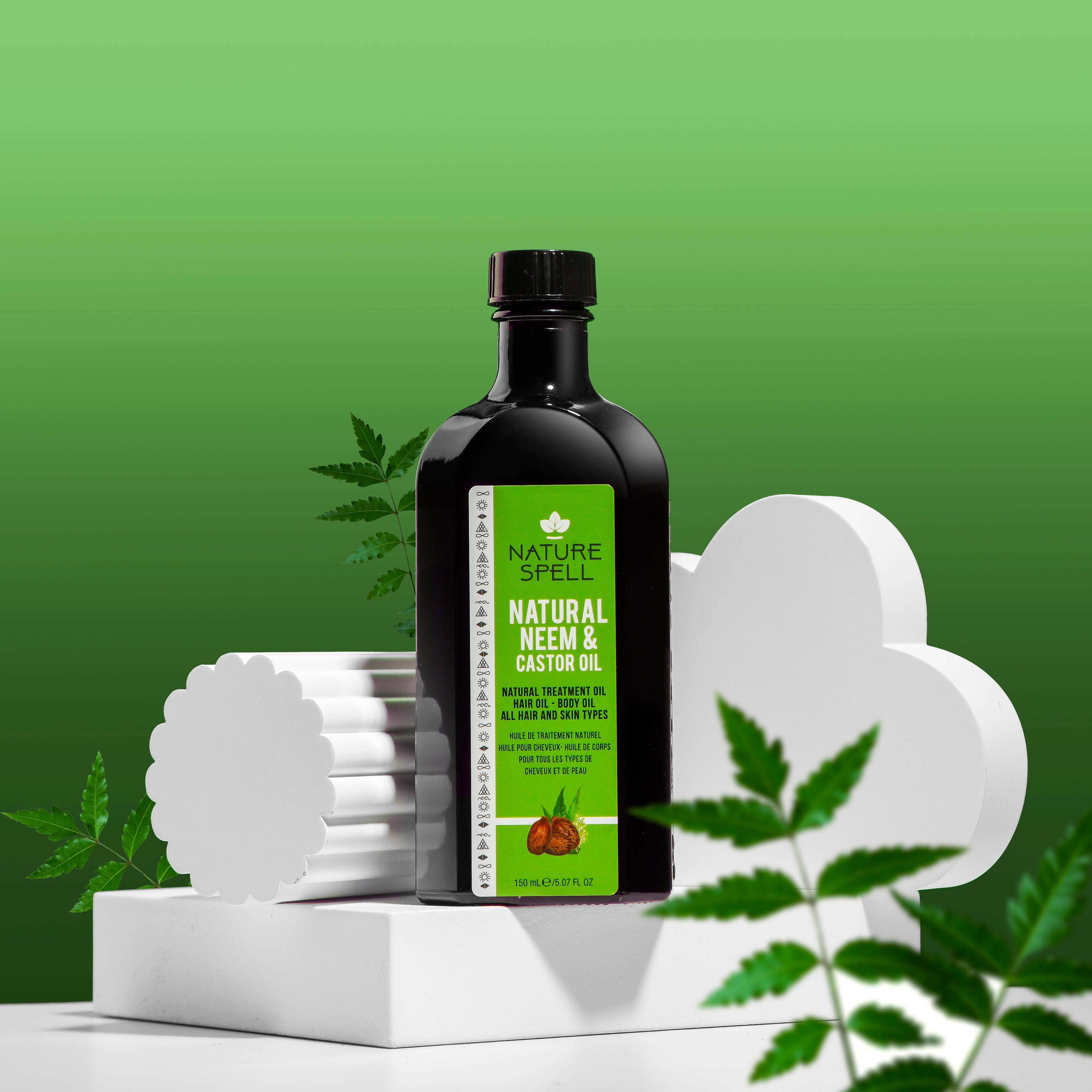 Nature Spell – wholesale Bath/body oil – Nature Spell Neem & Castor Oil For Hair & Body2