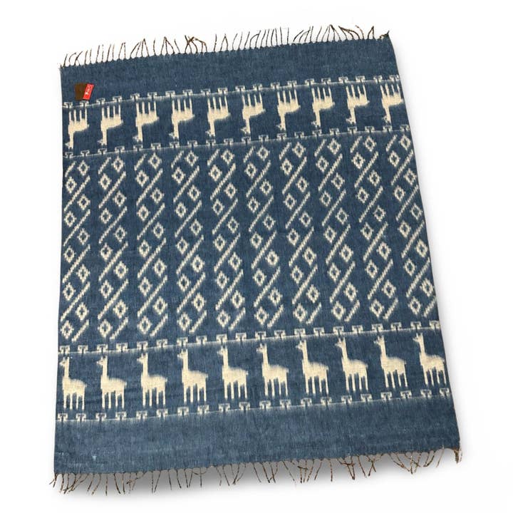 Sanyork Fair Trade - Wholesale Throw Blanket - Brushed Alpaca Solid Color Blanket - Blue Alpaca