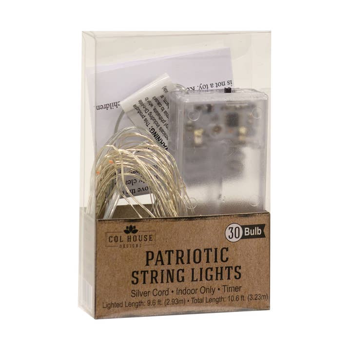 LED patriotiske knop lys, 30ct for engroshandel hos Col House Designs