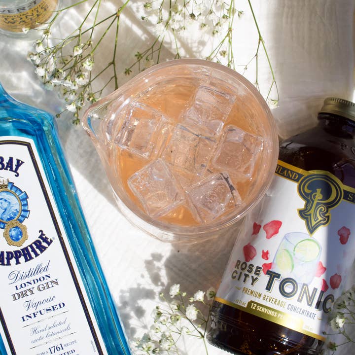 Portland Syrups - Vendita all'ingrosso Mix/sciroppo per cocktail - Sciroppo tonico Rose City 3,4 oz - mix cocktail/mocktail