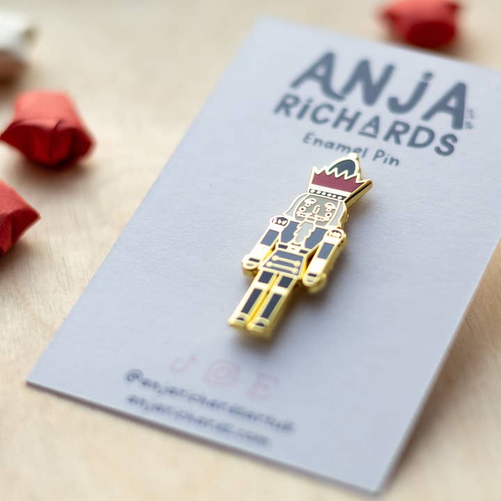 Nutcracker Pin for wholesale by Anja Richards Art
