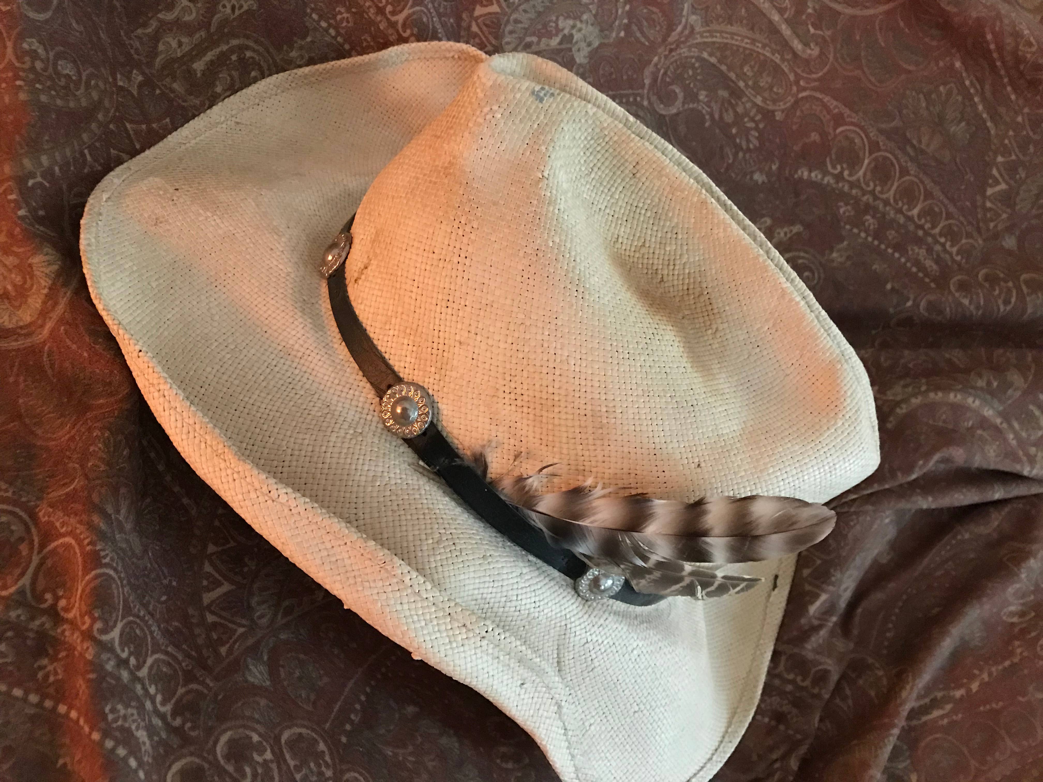 Hip Vintage Hats & More – wholesale Cowboy Hat – Women’s – Hip Vintage Distressed Cowboy Hat w/ Silver Concho Hatband18