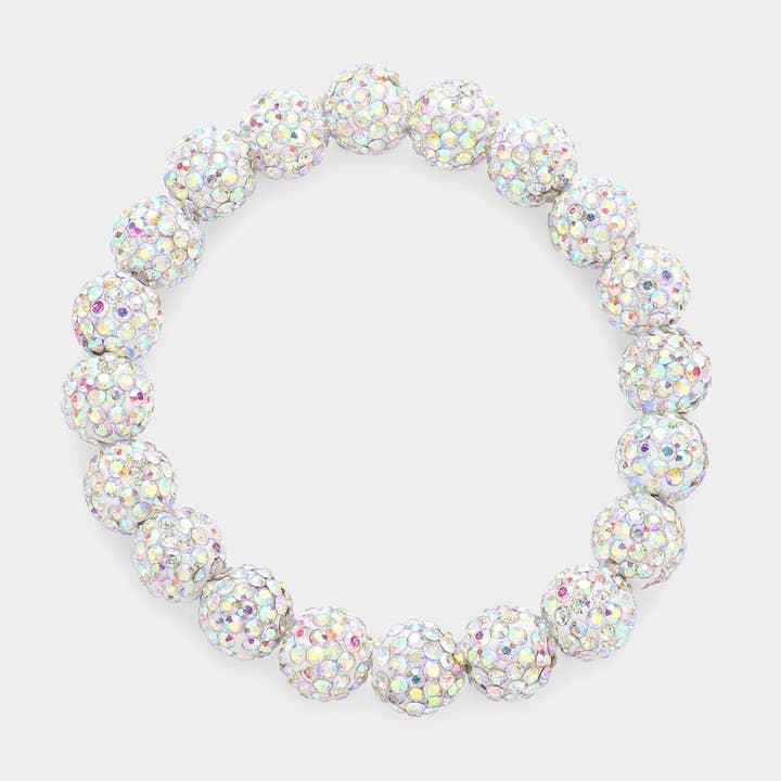 Sensibling Corp. – wholesale Beaded bracelet – Shamballa Ball Beaded Stretch Bracelet15