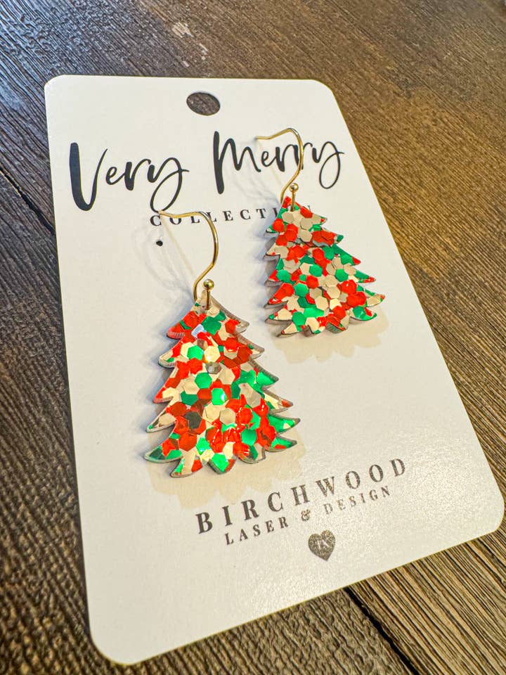 Guirlandes de Confettis de Noël pour la vente par Birchwood Laser & Design