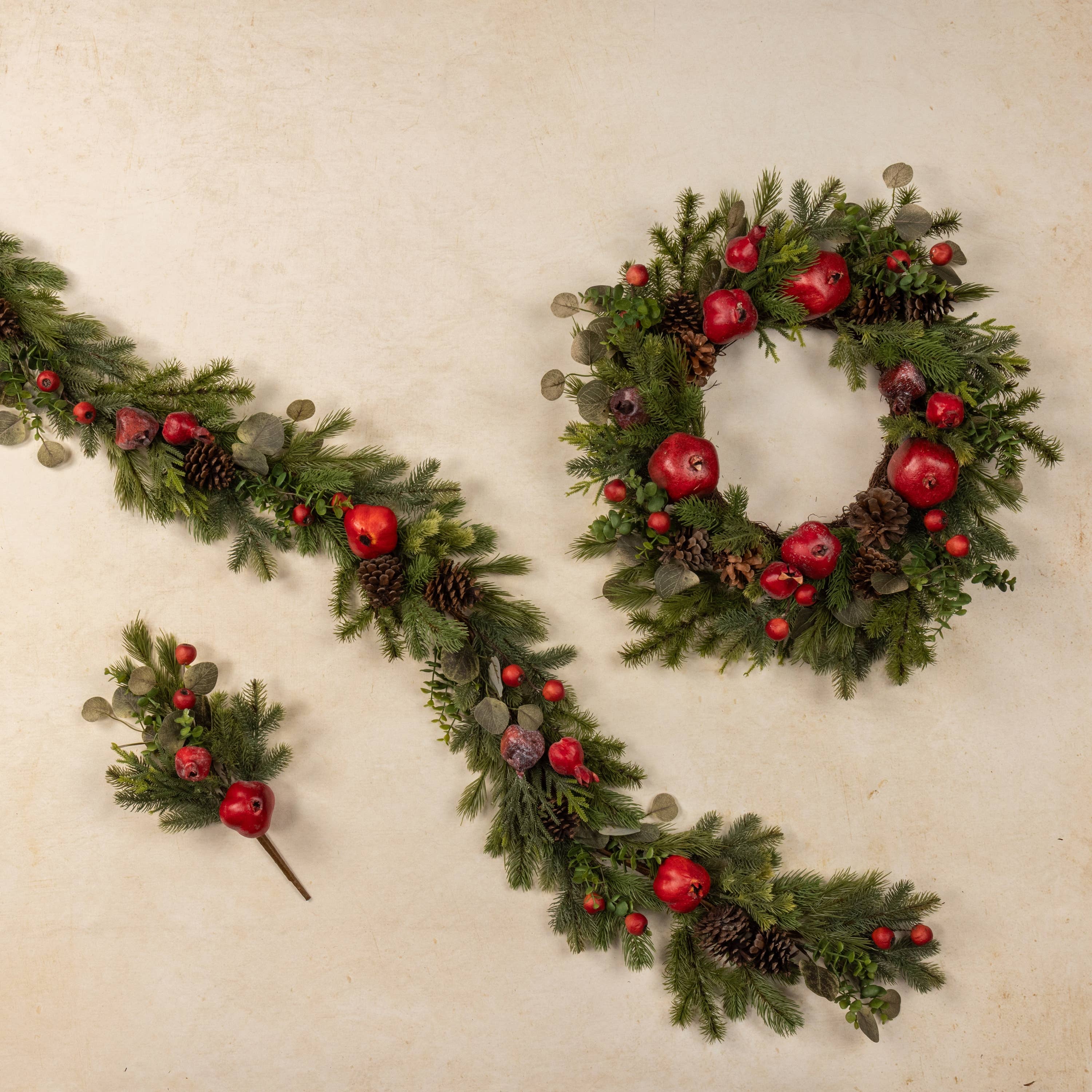 Ragon House - Wholesale Artificial Plant - 17" POMEGRANATE PICK3