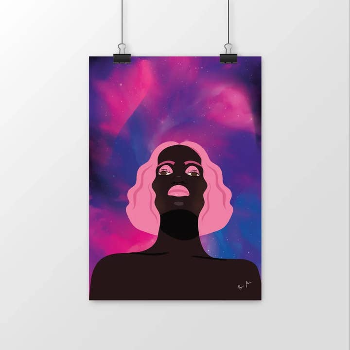 Steph - A4 og A3 væg Print Plakat Illustration for engroshandel hos Gioma Atelier