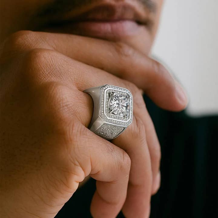 Celino Jewelry - Wholesale Engagement Ring - 2 Carat Moissanite Sterling Silver White Gold Plated Ring1