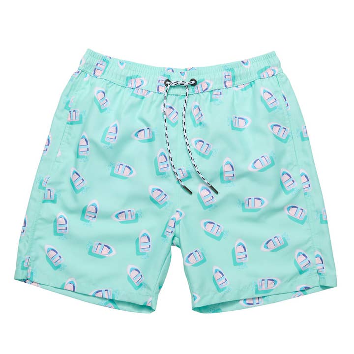 Float Your Boat zwemshort voor heren voor wholesale door Snapper Rock Swimwear UPF50+