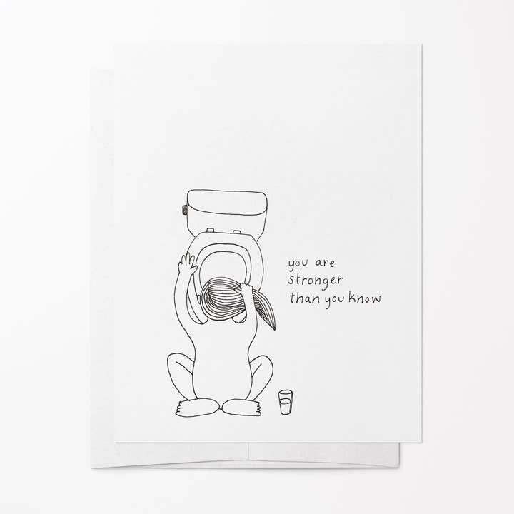 Morning Sickness Card for wholesale by Sow & Tarry Studio