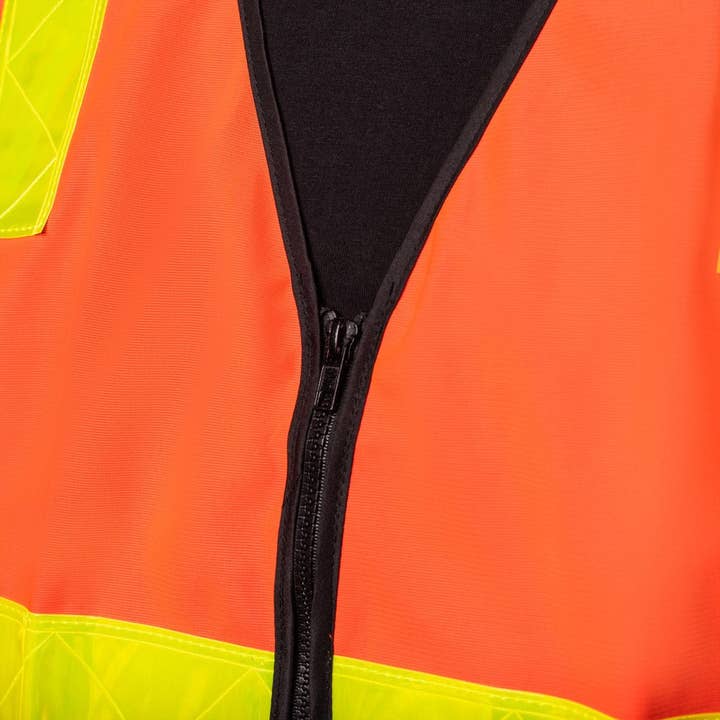 BAD WORKWEAR - Wholesale Safety vest – Unisex - BAD VIC ROADS HI-VIS DAY/NIGHT ZIP SAFETY VEST4