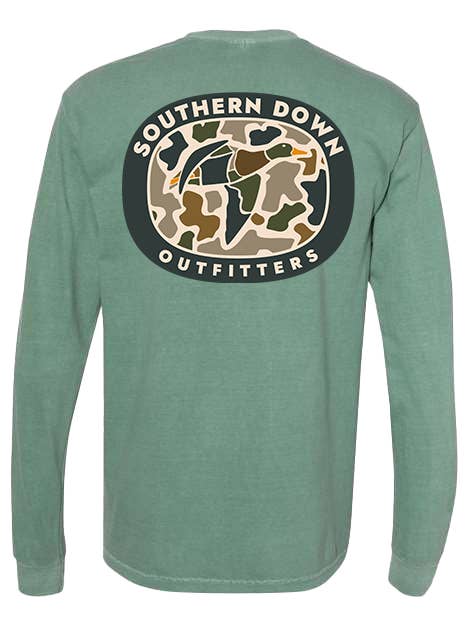 Southern Down Outfitters - Wholesale Screen Printed T-Shirt - Unisex - Duck Camo LS Tee1