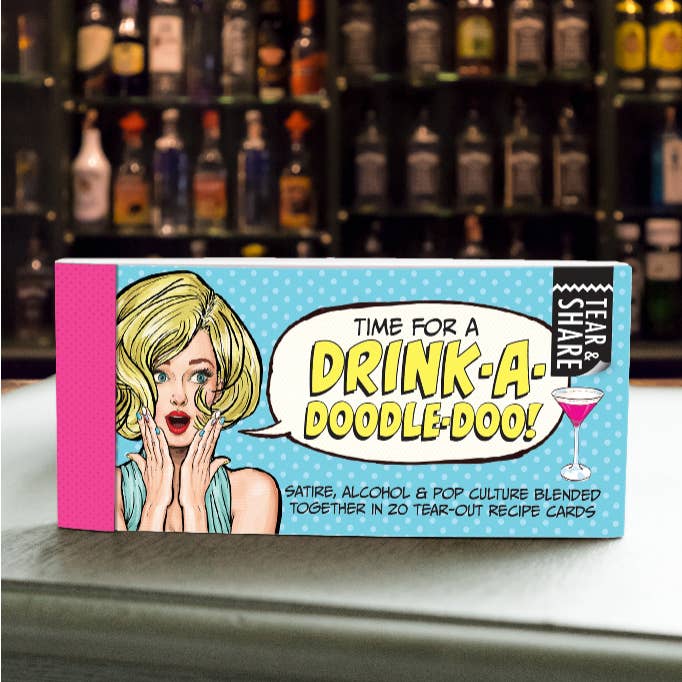 Papersalt – wholesale Receptkort – Riv & Dela Receptkort - Dags för en Drink! (Låda med 15)