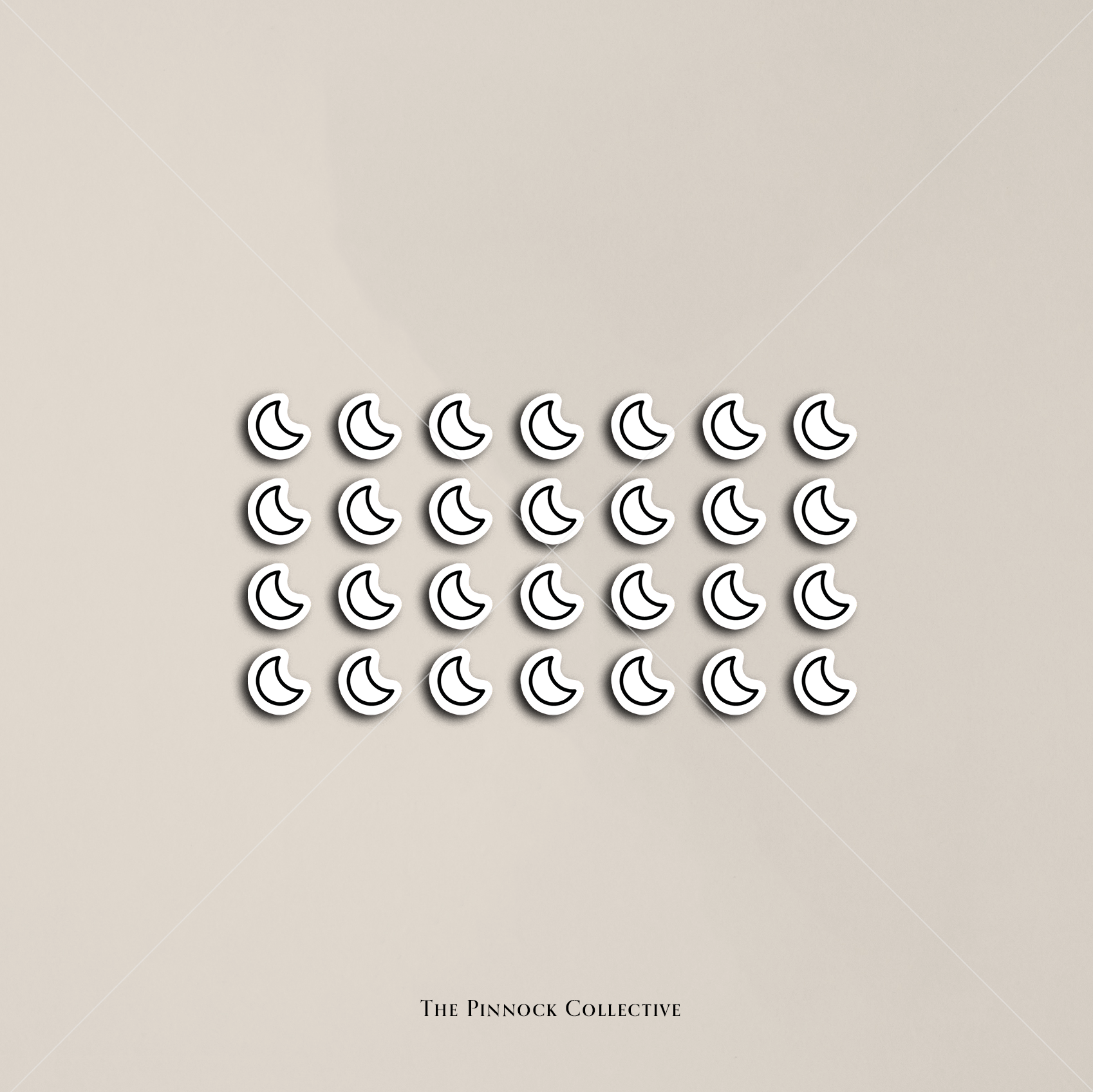 The Pinnock Collective – wholesale Sticker – Planner Minis - Moon2