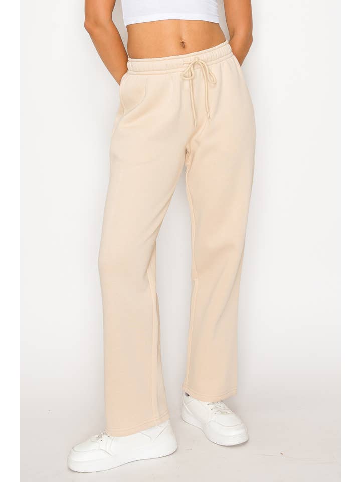 Color 5 – Großhandel Lounge-Trainingshose/-Jogginghose – Damen – Fleecegefütterte, gerade geschnittene, einfarbige Jogginghose mit Tasche10