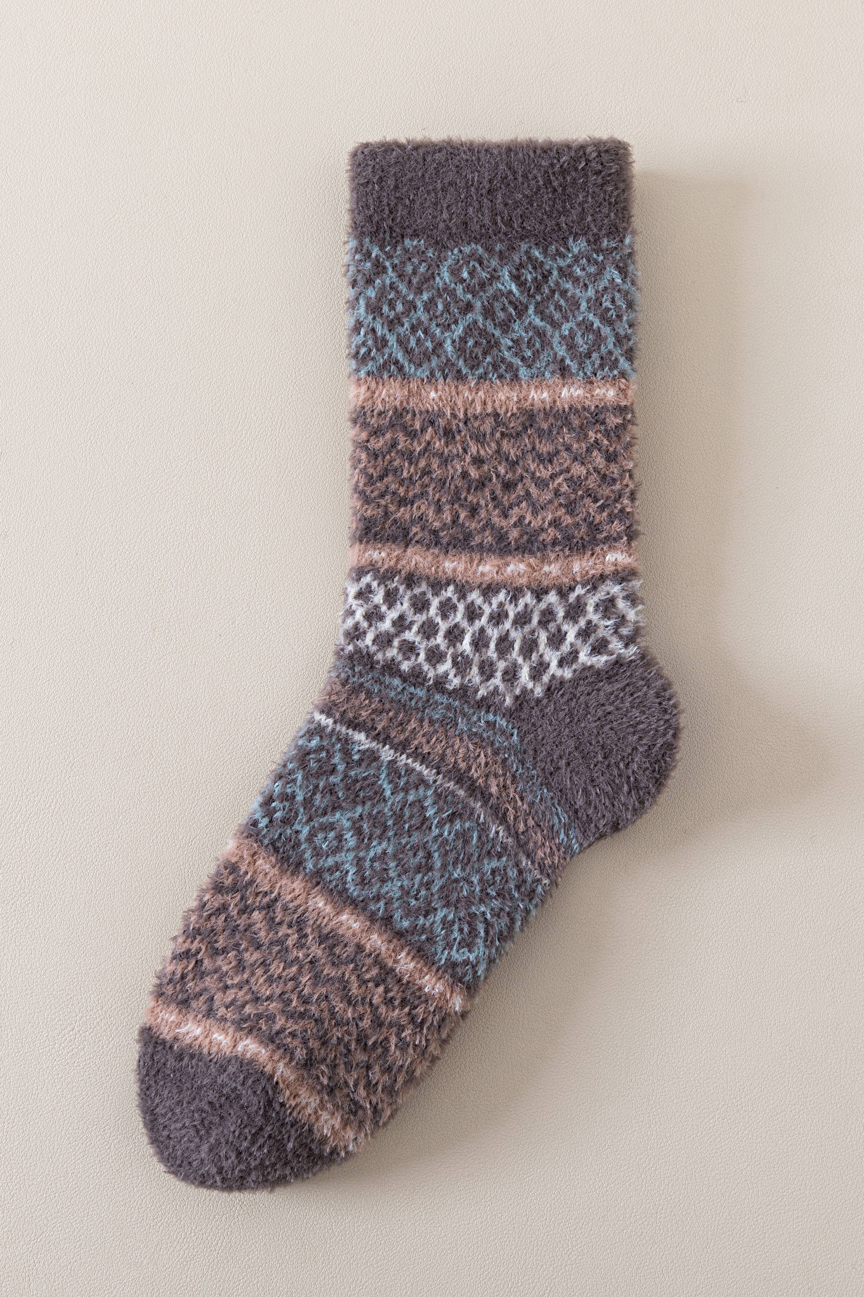 Marc JoJo - Vente Chaussettes – femme - 🧦 Chaussettes en peluche avec motif5