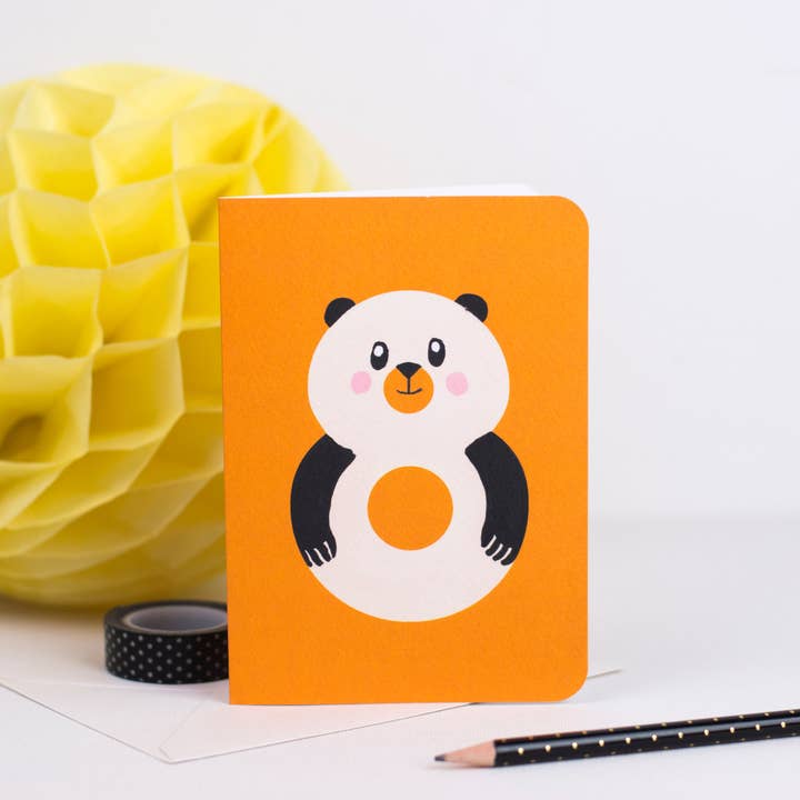 8 - Tarjeta de Número de Animal Panda para venta al por mayor de Love Poppet