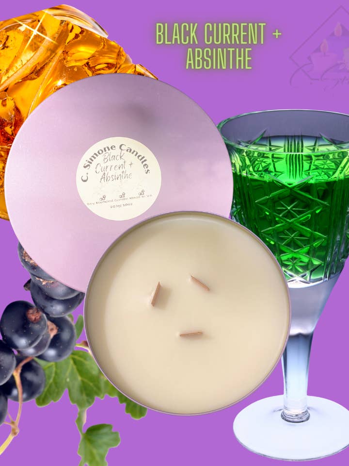 Confezione da 4 Candele in Lattina da 12oz Tentazione Crepuscolare per la vendita all'ingrosso da parte di C. Simone Candles