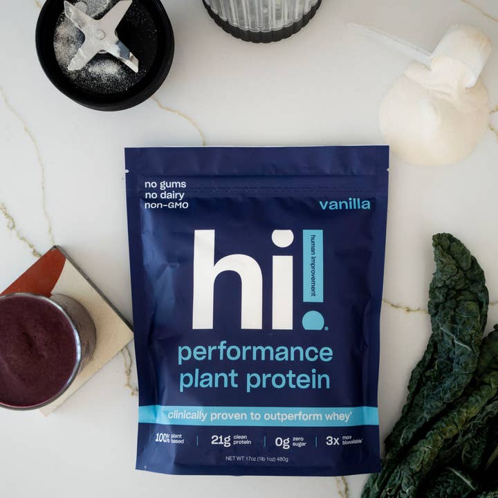 Hi! Human Improvement – wholesale Protein/superfood powder – Vanilla Performance Protein Powder Multi-Serve Bag2