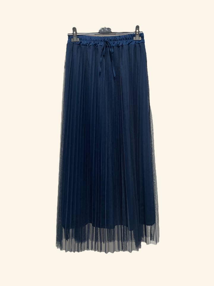 Nota bene - Wholesale Skirt - Women's - Long pleated tulle skirt Art 535213