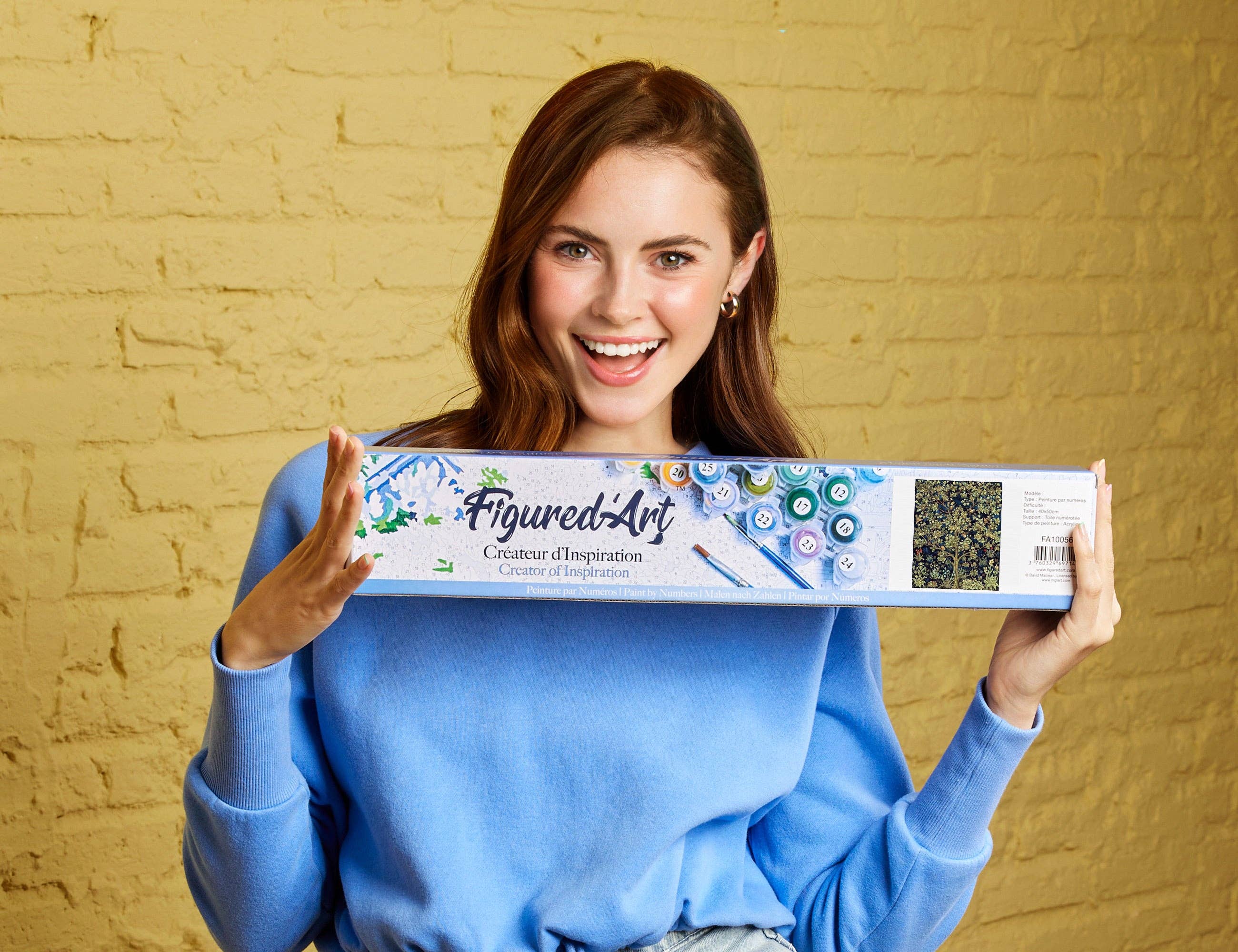 Figured'Art – Kit de artesanato DIY por atacado – Pintar por números Árvore durante a Primavera1