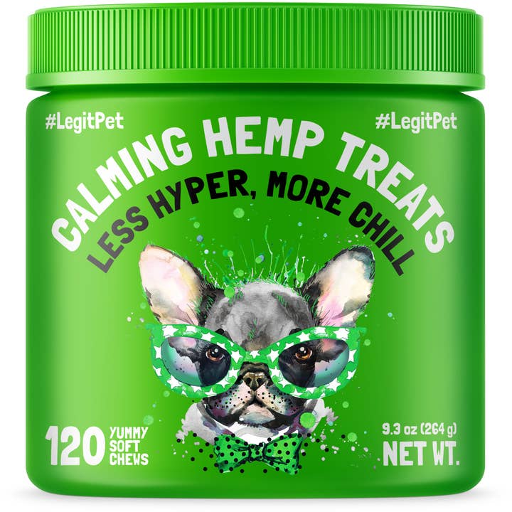 LEGITPET - Wholesale Pet Treats - Dog - Calming Hemp Treats for Dogs with Chamomile