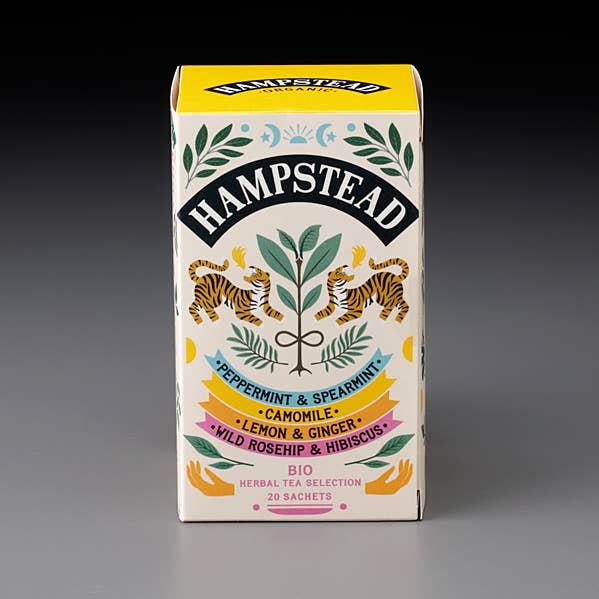 Hampstead Organic Herbal Harmonies Pack (20 theezakjes) voor wholesale door Mark T. Wendell Tea Company