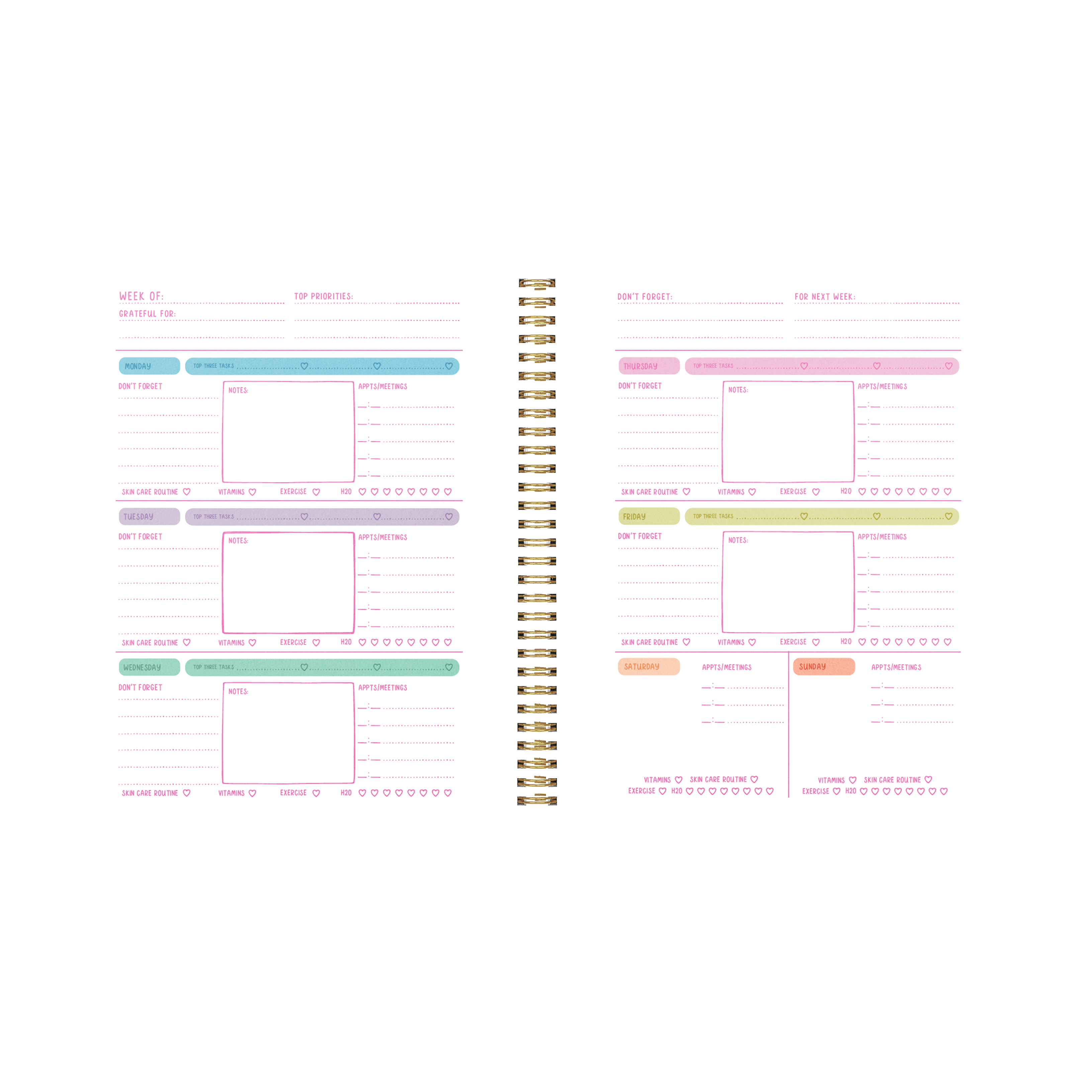 Talking Out of Turn – Engroshandel Planner – Perpetual planner - Goal Getter Lite2