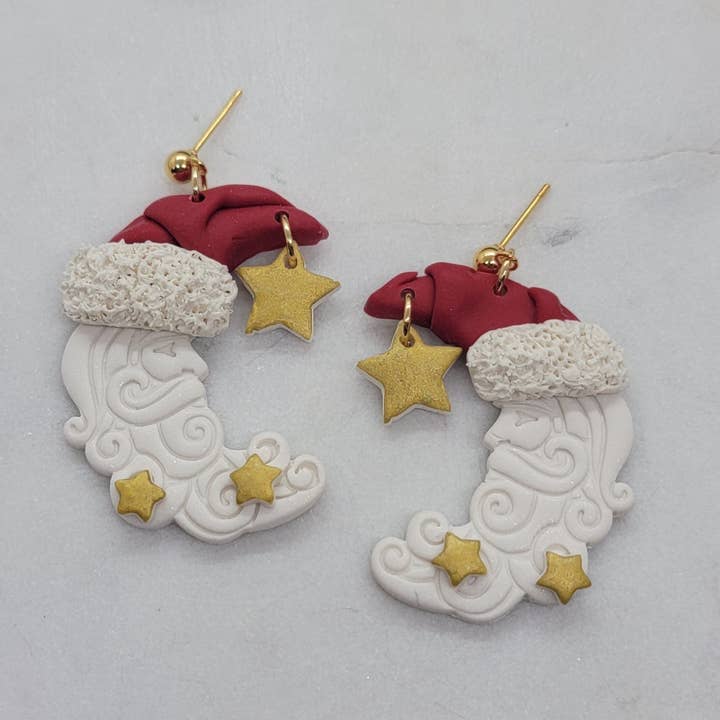 Santa Moon øreringe for engroshandel hos Cayenne and Cake