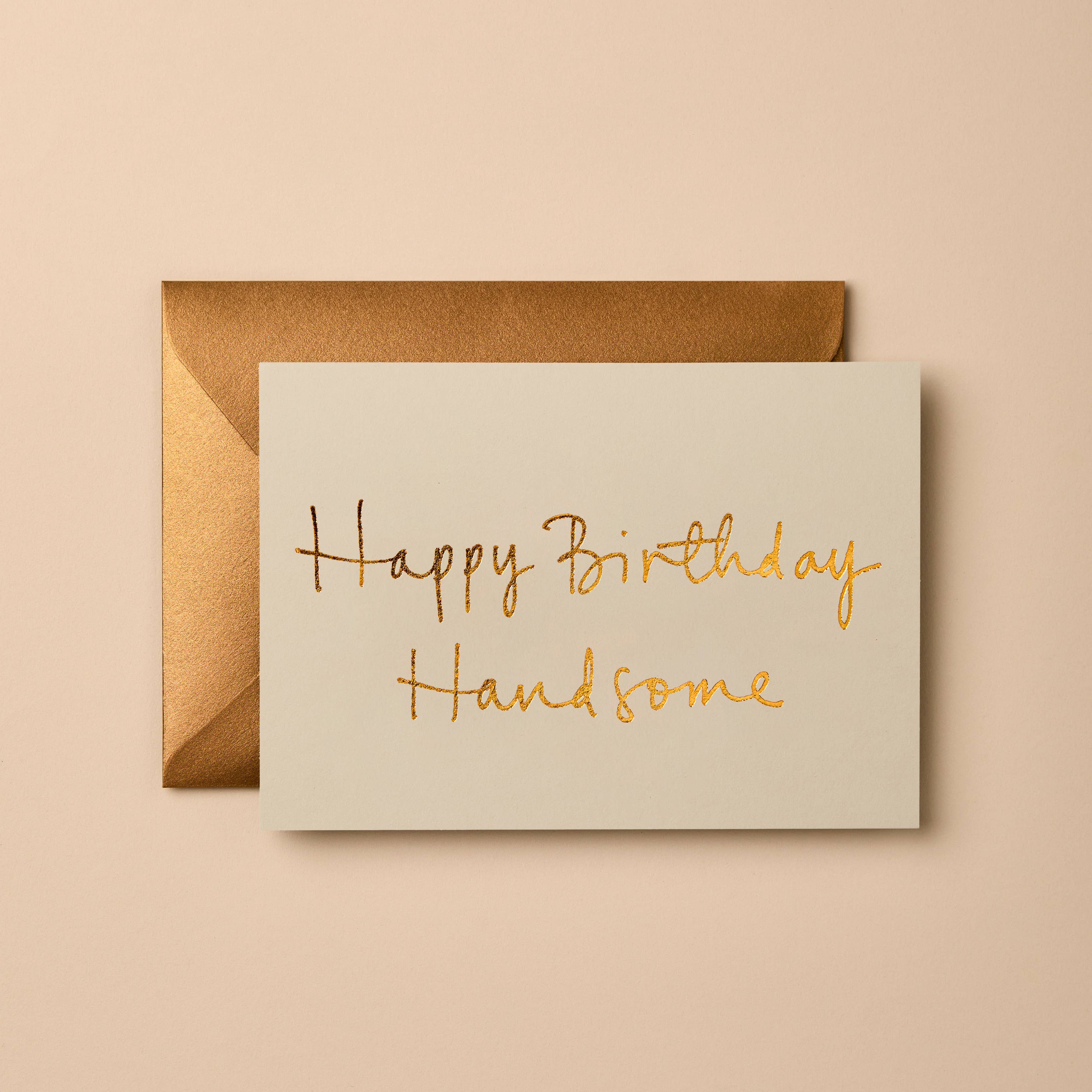 Gabrielle & Celine Greetings Cards UK and Europe – wholesale Birthday card – Happy Birthday Handsome | Birthday Card | Celebration Card1