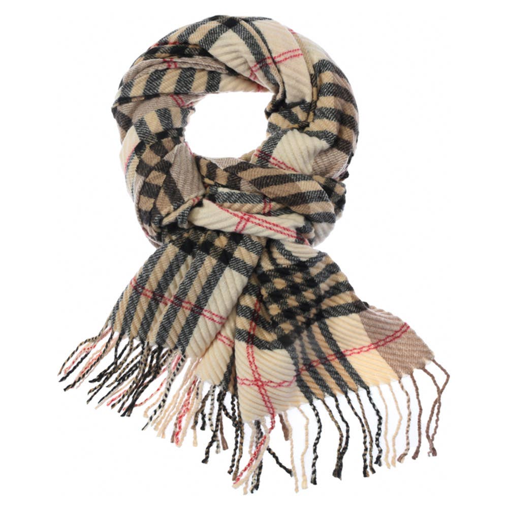 JOIA ACCESSORIES - Vente Écharpe – femme - ÉCHARPE RECTANGULAIRE À MOTIF À CARREAUX, LVSC 1053