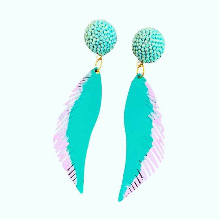 Plumes de menthe et de lavande pour la vente par JAG/ged Edge Jewelry