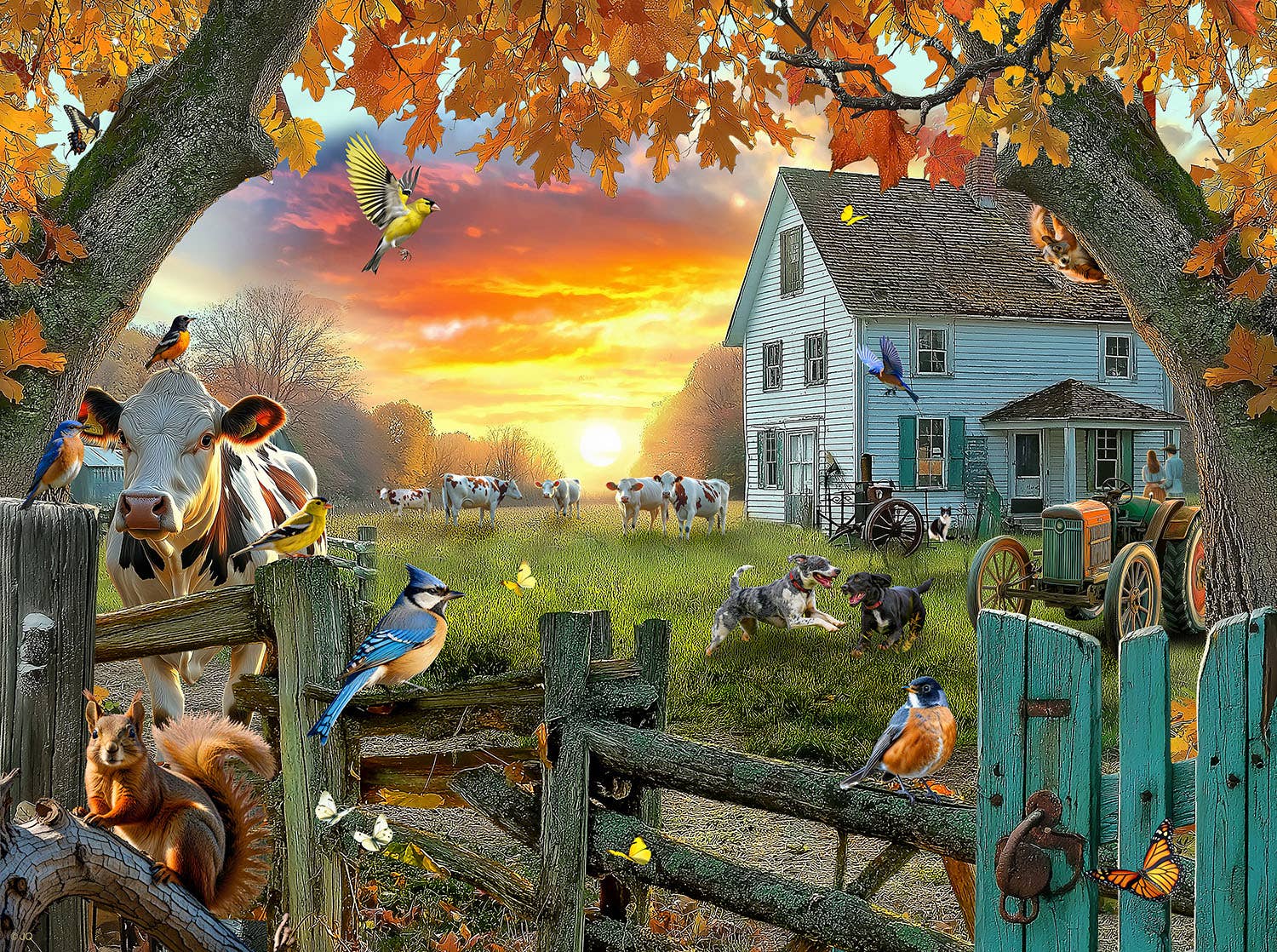 SunsOut - Wholesale Puzzle - Adult - 1312 Tranquil Farm 1000 pc Puzzle0