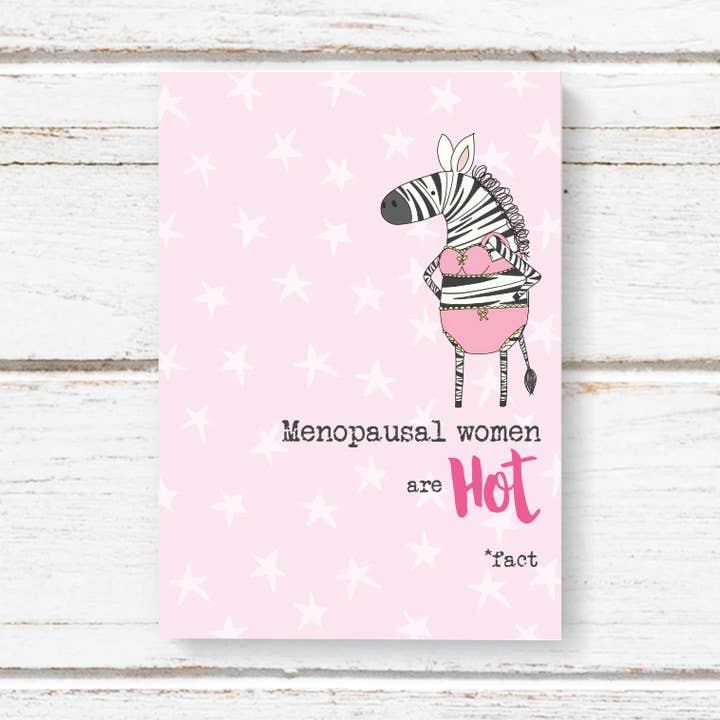 Donne in Menopausa Sono Calde - Taccuino A6 per la vendita all'ingrosso da parte di Dandelion Stationery