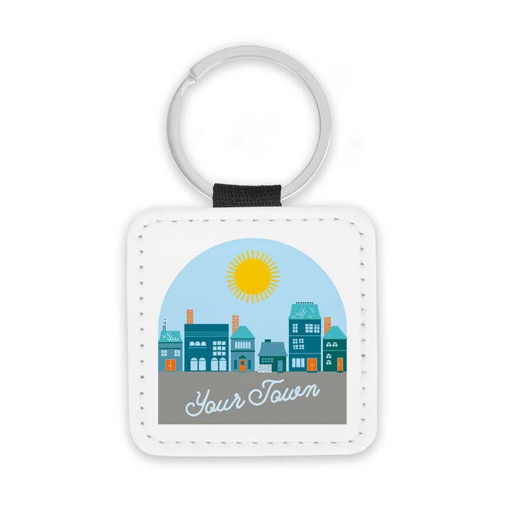 Rock Scissor Paper - Wholesale Keychain – Unisex - Personalized City Key Chain - Main Street View0
