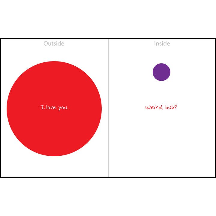 „Weird Love“ Lykønskningskort for engroshandel hos Zippernut Press™