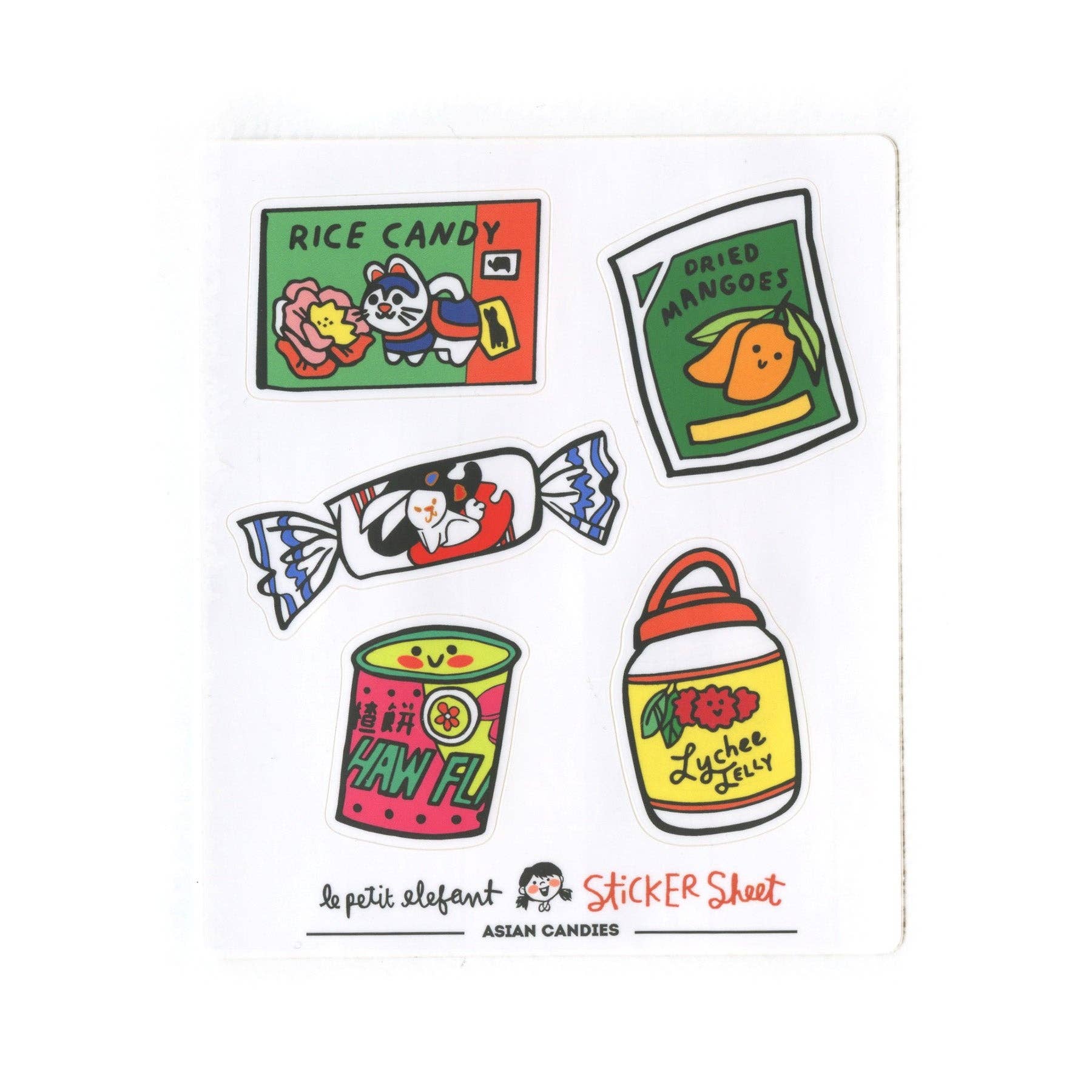 Le Petit Elefant – wholesale Sticker – Asian candies Sticker Sheet