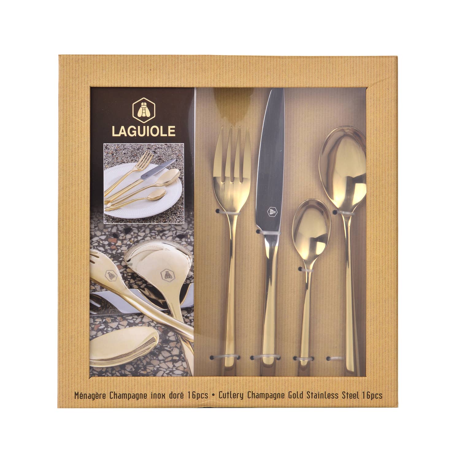 Laguiole - Wholesale Assorted Cutlery Set - LAGUIOLE, 16-piece cutlery set2