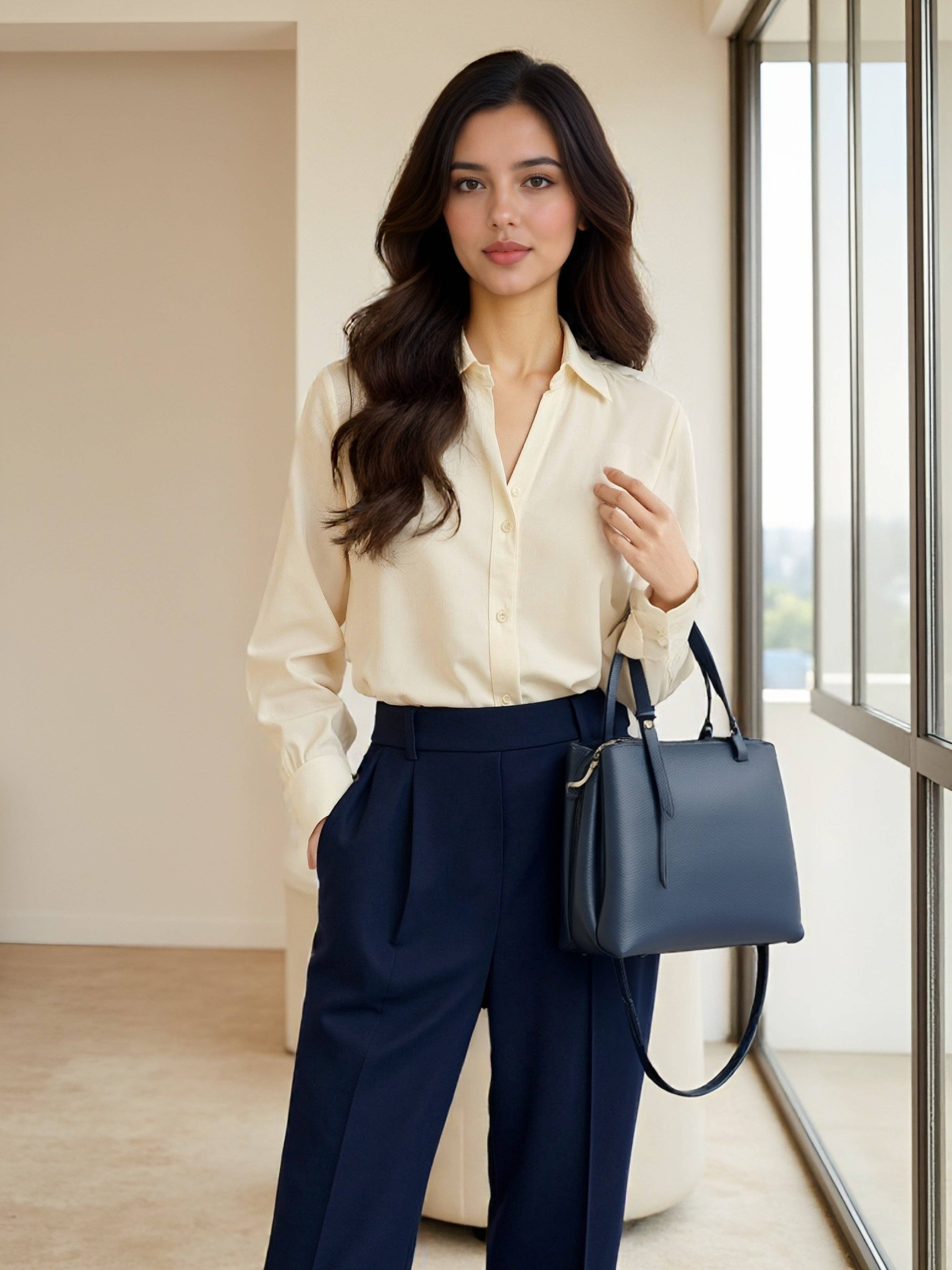 Suie Valentini srl - Wholesale Handtas met handvat - Dames - Echt leren handtas met schouderriem, Gemaakt in Italië, art. 1126625