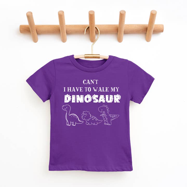 Tea Shirt Shoppe - Wholesale Screen Printed T-Shirt - Kids - Can't I Have To Walk My Dinosaur Youth & Toddler Tee