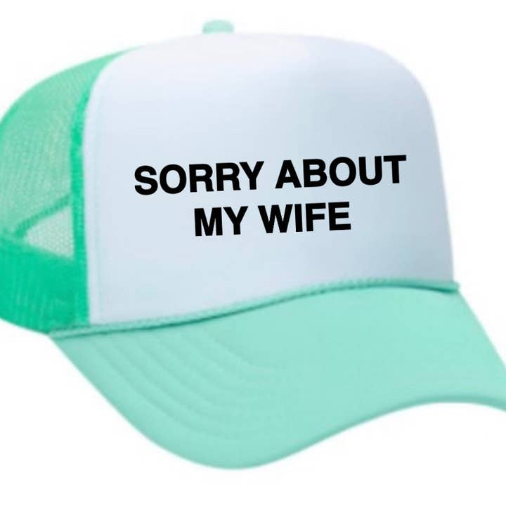 Inappropriate Trucker Hats – boné - Unissexo por atacado – Desculpe, sobre o Chapéu My Wife Trucker33