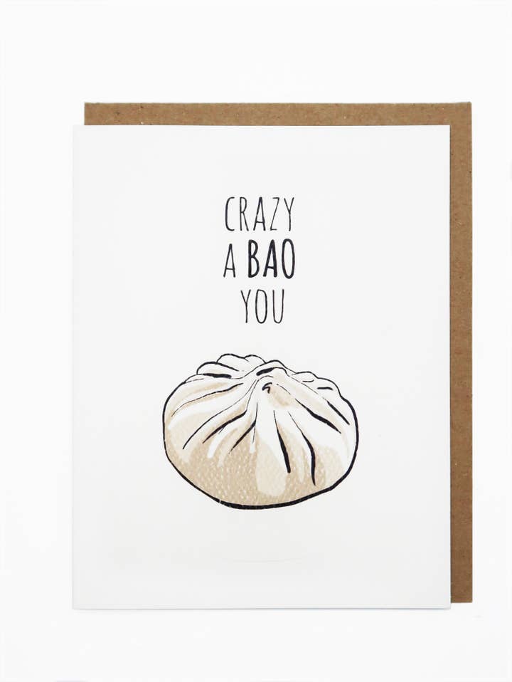 Noted By Copine - Wholesale Everyday Greeting Card - Crazy A Bao You Everyday Greeting Card0